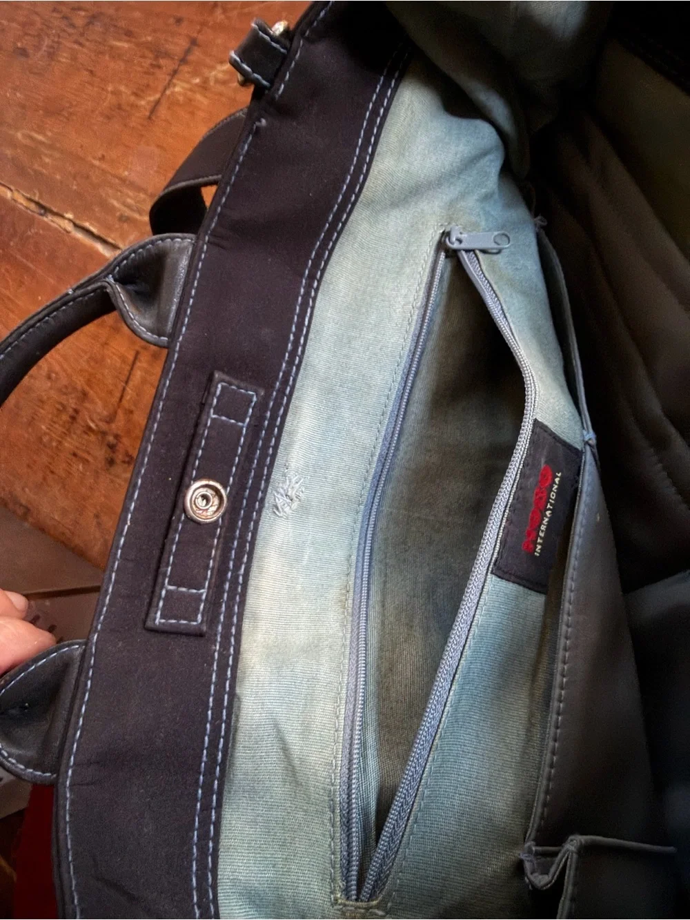HOBO Black Nylon Laptop Bag with Adjustable Shoulder Strap